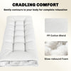 Patio Lounge Chair Cushion, UV50+ Chaise Lounge Chair Cushion with Securing Straps for Patio, 78 x 25.6 inch, Cream White