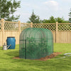 9.8' x 3.3' Plant Protector Tent, Crop Cage with Zipped Door and Ground Stakes for Garden, Yard, Lawn