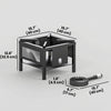 Camping Stove, 65000 BTU High Pressure Propane Stove Outdoor Burner with Detachable Burner, Black