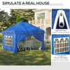 10' x 10' Pop Up Canopy Tent, Instant Sun Shelter, Tents for Parties, with Wheeled Carry Bag