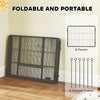 Heavy Duty Dog Playpen with Door for Small Dogs, 6 Panels, 23.5