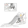 Qaba Toddler Slide Indoor for Kids 1.5-3 Years Old, Space Theme Climber Slide Playset, Grey