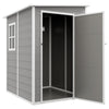 4x5 Lean to Garden Shed with Window Lockable for Garden Tool Storage