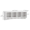 Coat Rack Wall Mount with Shelf, 28