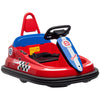 Kids Bumper Car, 6V 360° Rotation Electric Ride on Car, Twin Motors Battery Powered Toy with Music, Horn and Lights, Safety Belt, for Boys and Girls Aged 18-48 Months - Red