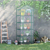 5 Tier Mini Greenhouse, Portable Outdoor Flower Stand with Shelf Clips, Indoor Greenhouse with Steel Frame, Transparent, 27.25