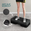 Soozier Adjustable Aerobic Stepper, 3-Level with Risers 4