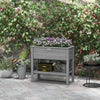 Elevated Planter Box with Storage Shelf for Flowers, Vegetables, and Herbs, 36