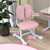 Qaba Kids Desk and Chair Set with Tilt Desktop, Adjustable Height, Drawer and Shelves for Boys Girls Ages 3-12