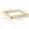 39'' x 39'' Screwless Raised Garden Bed, Wooden Planter Box, Easy DIY Herb Garden for Vegetable Flower Herb Outdoor Lawn Yard Patio