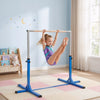 Soozier Professional Gymnastics Bar for Kids, Toddler Home Gymnastics Equipment with 13-level Adjustable Height, Pink
