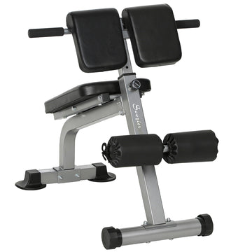 Soozier Roman Chair Back Extension Machine, Height Adjustable Hyperextension Bench, 38