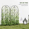 Set of 2 Metal Garden Trellis, Decorative Trellis Panels, Bird Design, 19.7