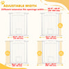 Dog Gate, Walk Through Pet Gate w/ Small Pet Door, Auto Close, for Doorways, House, Stair, 30