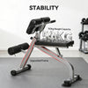 Soozier Roman Chair Back Extension Machine, Height Adjustable Hyperextension Bench, 38