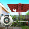 Double-Sided Patio Umbrella Parasol with Tilt, Adjustable Height, Vents and 12 Ribs, for Garden, Deck, Pool, Wine Red