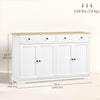 Modern Sideboard, Buffet Cabinet with Storage Drawers, Adjustable Shelves for Living Room, Dining Room, Entryway