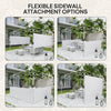 Canopy Sidewalls for 10' x 10' or 10' x 20' Pop up Canopy, 2 PCS Canopy Half Walls Only, White