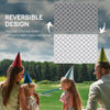 Waterproof  Outdoor Rug, 6' x 9' RV Rug Reversible Mat for Backyard, Deck, Picnic, Beach, Camping, Grey & White Net