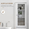 Tall Bathroom Cabinet, Bathroom Storage Cabinet with Drawers, 2 Doors and Adjustable Shelves, White