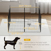 Dog Playpen for Indoor Outdoor use, Heavy Duty Dog Fence with Door, 23.6