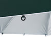 7.5FT 2-in-1 Umbrella Shelter with Carry Bag, Beach Sport Umbrella with Silver Coated UPF50+ UV Protection Dark Green