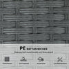 2 Seater Outdoor Couch Patio Sofa with Deep Seat, Cushions, Wide Armrests for Garden, Balcony, Porch, Dark Grey