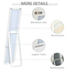 Full Length Mirror for Bedroom, Free Standing Dressing Mirror, Wall Mirror with Wood Frame, 15