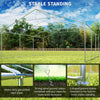 20' x 20' Heavy-duty Large Wedding Tent, Outdoor Carport Garage Party Tent, Patio Gazebo Canopy with Sidewall, White