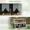 3 Compartments Nesting Boxes for Chickens with Privacy Curtains, Standing Perches, Up to 6-12 Hens