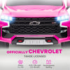 Licensed Chevrolet Tahoe Kids Ride on Car, 12V 7AH Toddler Electric Car with Parent Remote Control, 3 Speeds, Spring Suspension, LED Light, Horn, Music, Pink