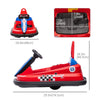 Kids Bumper Car, 6V 360° Rotation Electric Ride on Car, Twin Motors Battery Powered Toy with Music, Horn and Lights, Safety Belt, for Boys and Girls Aged 18-48 Months - Red