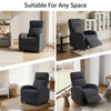 Single Recliner Sofa, Manual Home Theater Seating, Single Reclining Sofa Chair with Padded Seat for Living Room