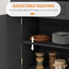 Foldable Kitchen Island with Storage Drawer, Farmhouse Style Rolling Utility Cart, Coffee Bar Cabinet on Wheels with Drop-Leaf Wood Top