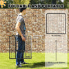 16 Panels Dog Playpen with Straps, Portable & DIY, for Small Dogs, for Yard, RV, Camping, Garden, 24