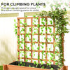 Wooden Elevated Planter Box with Trellis for Climbing Plants, 3 Tier Raised Garden Bed for Garden, Outdoor, Brown