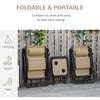 Zero Gravity Chair Set of 2 Patio Chair with Side Table Cupholders and Pillows for Pool, Backyard, Lawn, Beige
