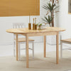 Solid Wood Kitchen Table, Drop Leaf Tables for Small Spaces, Folding Dining Table, Natural
