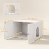Cat Litter Box Enclosure with Double Doors, Handles, Fit Most of Cat and Litter Box, 31.5