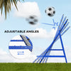 Soozier Volleyball Rebounder Net, Adjustable Soccer Rebounder, Baseball Volleyball Training Equipment Aid, Blue