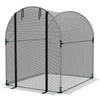4.9' x 3.9' Crop Cage with Zipper Roll-Up Door, Mesh Plant Protection Tent from Animals with Galvanised Steel Frame