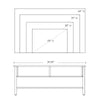 Industrial TV Stand, TV Console Table for TV up to 45'' Flat Screen, Entertainment Center for Living Room, Bedroom, Rustic Brown
