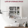 Medicine Cabinet, Wall Mounted Bathroom Mirror Cabinet with Mirrored Door, Adjustable Shelf and Soft Close Mechanism