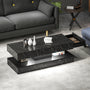 High Gloss Marble-Effect Black