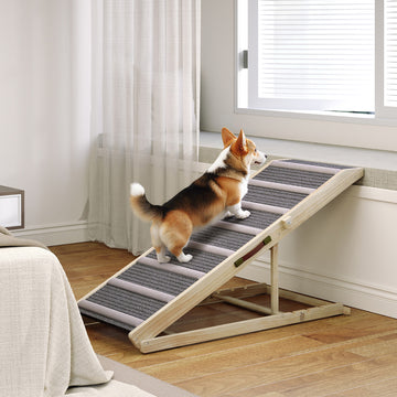 Dog Ramp for Couch, Foldable Pet Ramp for Small to Large Dog, 4 Adjustable Height from16