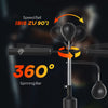 Soozier 4-in-1 Free Standing Punching Bag, Height Adjustable Boxing Bag with 2 Speed Balls, 360° Reflex Bar, Black