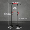 Soozier Power Tower, Pull Up Bar, Dip Station for Home Office Gym Multi-Function Workout Equipment