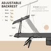 2 Piece Folding Outdoor Chaise Lounges, Pool Tanning Chairs with Reclining Back, Sunshade for Beach, Patio, Dark Grey