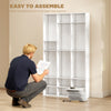 Media Storage Cabinet, 9-Tier DVD Shelf with 21 Adjustable Shelves, Holds 835 CDs, 500 DVDs or 640 Blu-rays, Black