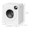 Compact Laundry Dryer Machine, 1300W, 3.22 Cu. Ft. Electric Portable Clothes Dryer with 7 Drying Modes for Apartment or Dorm